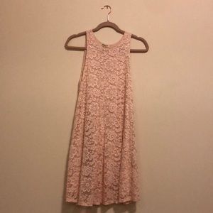 pink lace summer dress